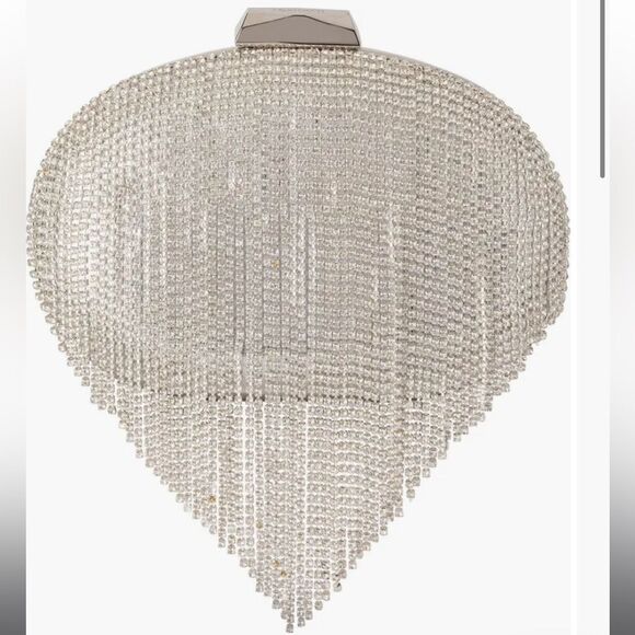 Olga Berg Bria Crystal Fringe Clutch in Silver. New with flaw. Gorgeous! - Picture 2 of 16